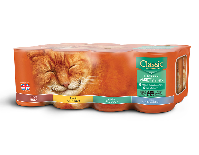 Natural cat food Classic Cats Meat and Fish